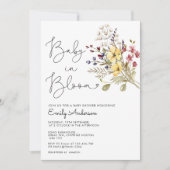 Wilde bloemen Baby in het Baby shower Bloom Kaart (Voorkant)