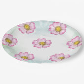 Wilde bloemen Baby in het Baby shower Bloom Papieren Bordje (Gekanteld)