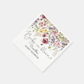 Wilde bloemen Baby in het Baby shower Bloom Servet (Hoek)