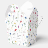 Wilde Bloemen Baby Shower Bedankdoosjes (Geopend)
