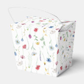 Wilde Bloemen Baby Shower Bedankdoosjes (Achterkant)