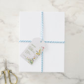 Wilde bloemen Baby shower Favor Gift Label Cadeaulabel (Met Touw)