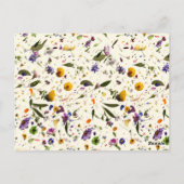 Wilde bloemen Baby shower Game Briefkaart (Achterkant)