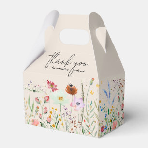 Wilde bloemen Baby shower Ivoorkust Bedankdoosjes
