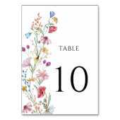 Wilde bloemen baby shower kaart (Achterkant)