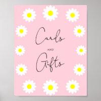 Wilde bloemen — baby shower met kaartjes en gesche