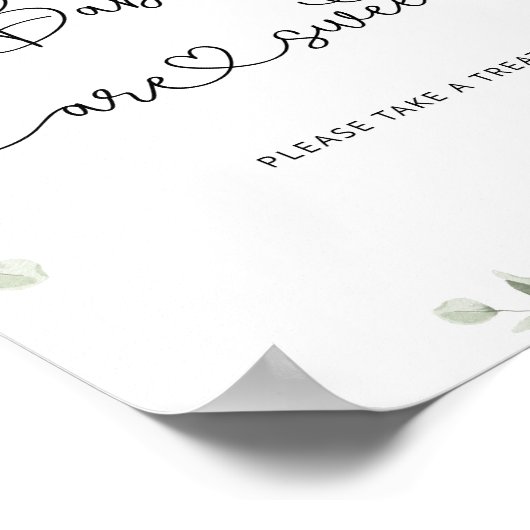 Wilde bloemen Baby's zijn zoet Poster (Hoek)