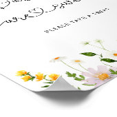 Wilde bloemen Baby's zijn zoet Poster (Hoek)