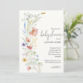Wilde bloemen Babyschoenen (Staand voorkant)