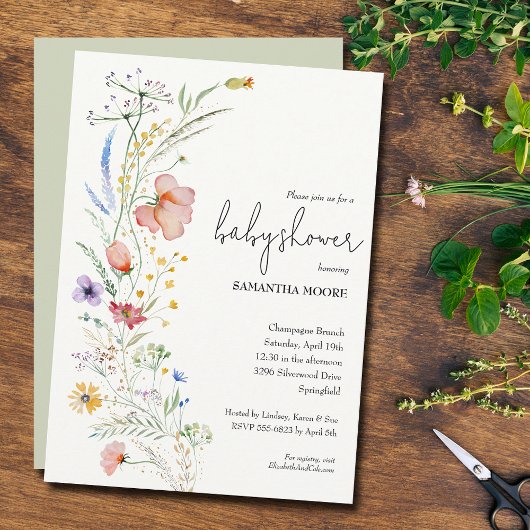 Wilde bloemen Babyschoenen