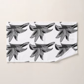 wilde bloemen bad handdoek (Handdoek)