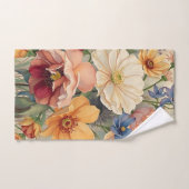 Wilde bloemen bad handdoek (Handdoek)