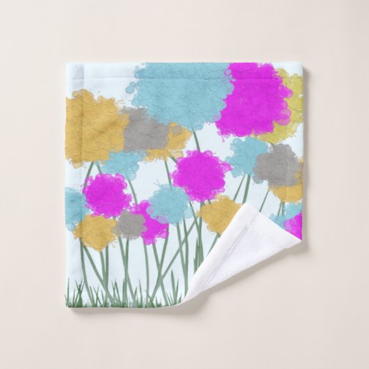  wilde bloemen bad handdoek (Wasdoekje)