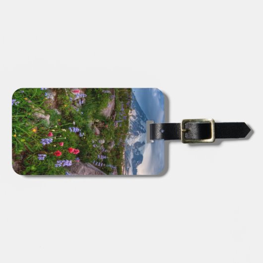 Wilde bloemen bagagelabel (Voorkant horizontaal)