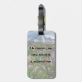 Wilde bloemen bagagelabel (Achterkant verticaal)