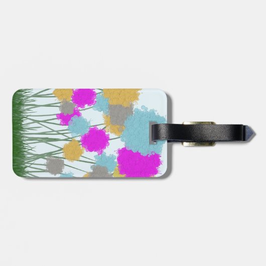  wilde bloemen bagagelabel (Achterkant horizontaal)