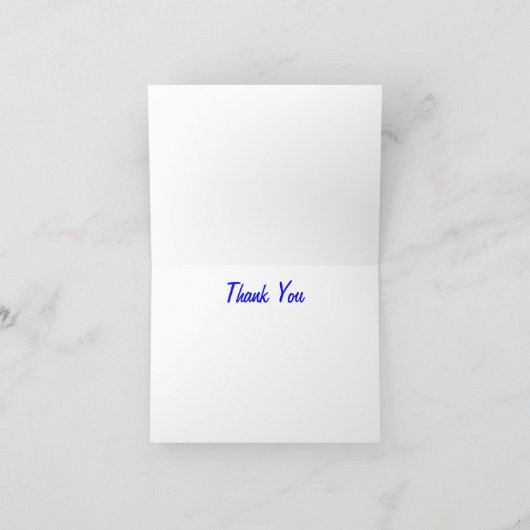 Wilde bloemen bedankkaart (Binnen)