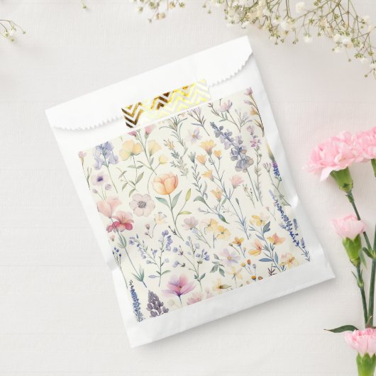 Wilde bloemen bedankzakje (Gezegeld)