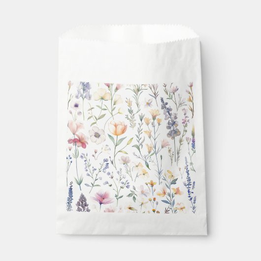 Wilde bloemen bedankzakje (Voorkant)