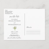 Wilde bloemen bewaren het briefkaart van de datumf (Achterkant)