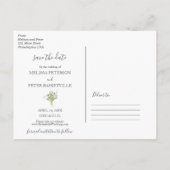 Wilde bloemen bewaren het briefkaart van de datumf (Achterkant)