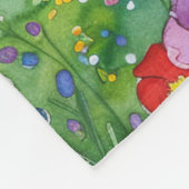 Wilde bloemen bij een meer fleece deken (Hoek)
