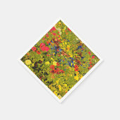 Wilde bloemen blaast kleurrijk bloemfestival servet (Hoek)