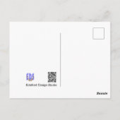 Wilde bloemen: Blauwe korenbloemen dank u Briefkaa Briefkaart (Achterkant)