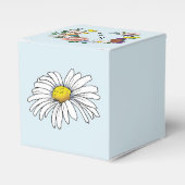 Wilde bloemen Blauwe paddenstoelen Bedankdoosjes (Voorkant Zijde)