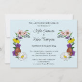 Wilde bloemen Blauwe paddenstoelen Kaart (Voorkant)