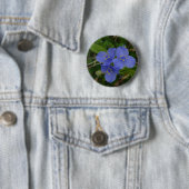 Wilde bloemen Blauwe Spiderwort Hot Springs AR Gif Ronde Button 5,7 Cm (In situ)