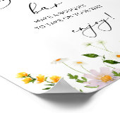 Wilde bloemen bloeien bar. Bloemstuk bar Poster (Hoek)