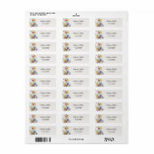 Wilde Bloemen Bloem Adres Etiket (Full Sheet)