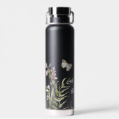Wilde Bloemen Bloem Bij | Monogram Waterfles (Achterkant)