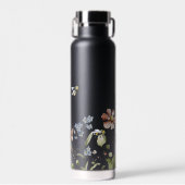Wilde Bloemen Bloem Bij | Monogram Waterfles (Voorkant)
