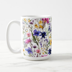 Wilde Bloemen Bloem Roze Paarse Mok