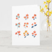 Wilde bloemen Bloemen Botanisch Kaart (Gele Bloem)