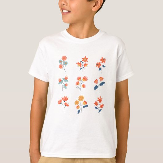 Wilde bloemen Bloemen Botanisch T-shirt (Voorkant)