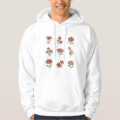 Wilde bloemen  bloemen botanische bloemen hoodie (Voorkant)