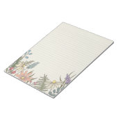 Wilde bloemen Bloemen Stationery Lined Notitieblok (Schuin)