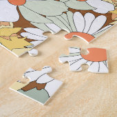 Wilde bloemen bloemenmotief,  naadloos motief. legpuzzel (Zijkant)