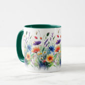 Wilde Bloemen Bloemenschildering Waterverf Boho Ca Mok (Voorkant links)