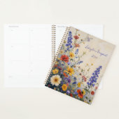 Wilde Bloemen Bloemenspiral gebonden botanisch Planner (Display)