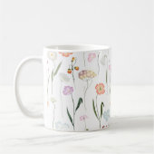  wilde bloemen bloempatroon koffiemok (Links)