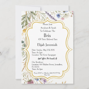 Wilde Bloemen Bloemrijk Botanisch, Brit Milah Jood Kaart
