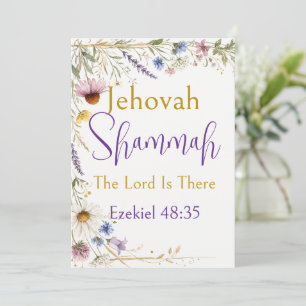 Wilde Bloemen Bloemrijk Botanisch, Jehovah Shammah Kaart