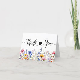 Wilde Bloemen Bloemstuk Bedankkaart