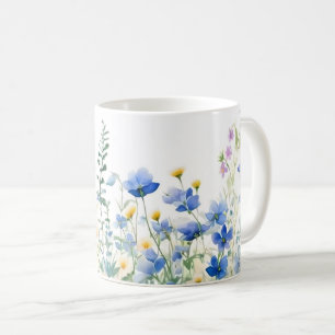Wilde Bloemen Bloemstuk, Botanische Tuin, Kleurrij Koffiemok
