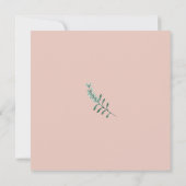 Wilde bloemen blozen roze bloemen bruiloft kaart (Achterkant)