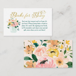 Wilde bloemen Boeken voor Baby Informatiekaartje